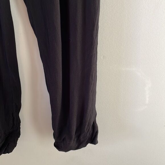 𝅺Wilfred Aritzia Tie Waist Relaxed Dress Pants/Joggers Size XS Black - Picture 5 of 11